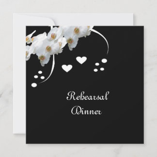 Invitation au dîner de répétition Orchidées & Swir