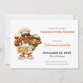Invitation au dîner de Thanksgiving