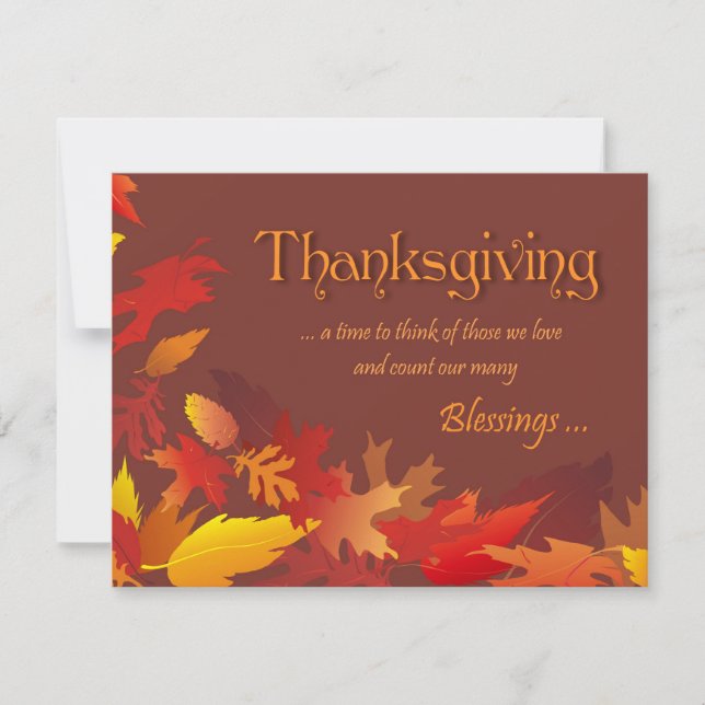Invitation au dîner de Thanksgiving (Devant)