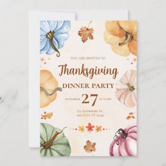 Invitation au dîner de Thanksgiving - Rassemblons