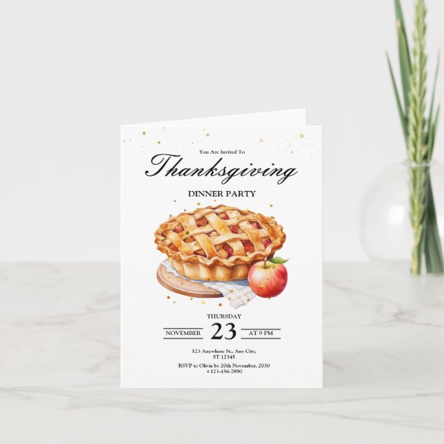 Invitation au dîner de Thanksgiving, Rendons grâce (Devant)