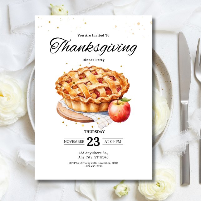 Invitation au dîner de Thanksgiving, Rendons grâce (Créateur téléchargé)