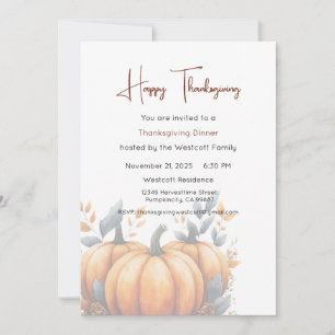 Invitation au dîner de Thanksgiving, Thanksgiving