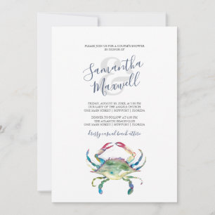 Invitation au dîner du couple de crabes à l'aquare