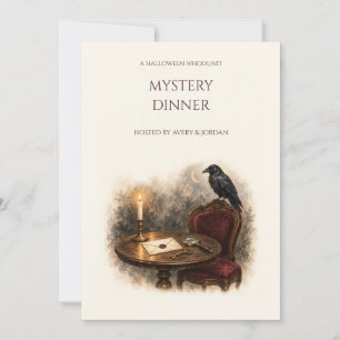 Invitation au dîner mystère de Halloween, l'énigme