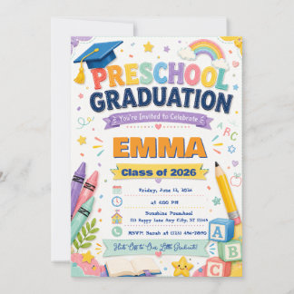 Invitation au diplôme de maternelle | Promotion 20