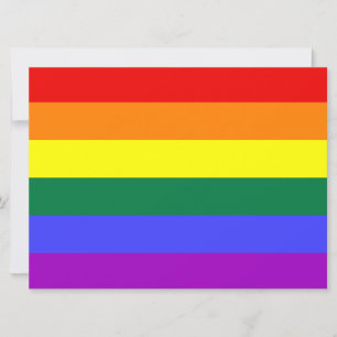 Invitation au drapeau de la fierté arc-en-ciel