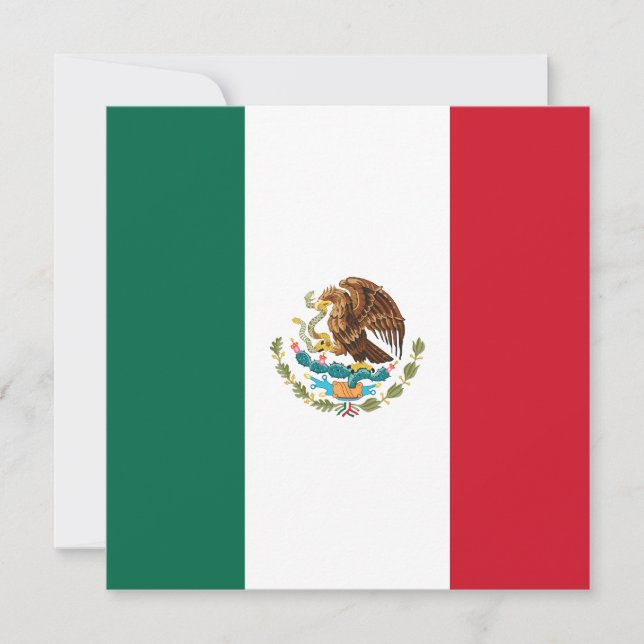 Invitation au drapeau mexicain (Devant)