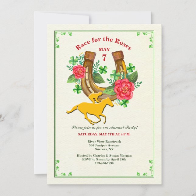 Invitation au fer à cheval (Devant)