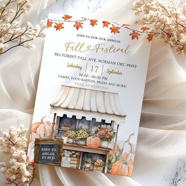 Invitation au Festival Automnal de la Citrouille d (Créateur téléchargé)