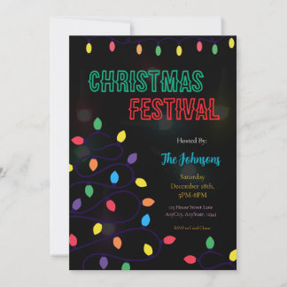 Invitation au Festival de Lumières de Noël