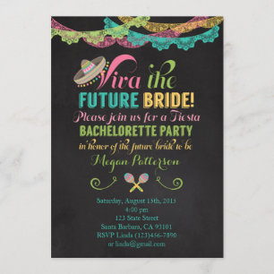 Invitation au Fiesta Bachelorette Party