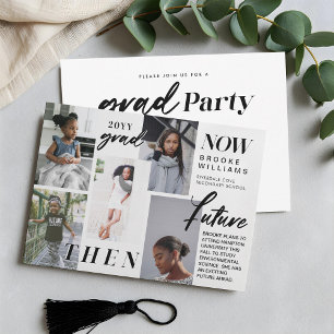 Invitation Au fil des ans - Maintenant & puis Graduation 5 Ph