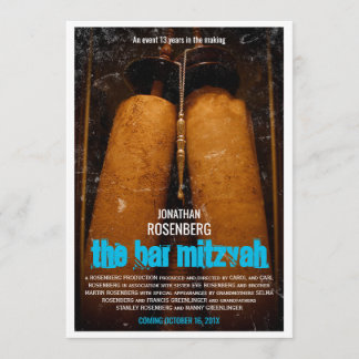 Invitation Au Film Bar Mitzvah