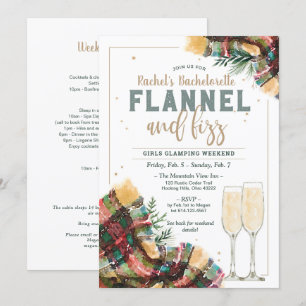 Invitation au flamping flanelle et Fizz Bacheloret