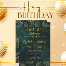 Invitation au gala d'anniversaire conjoint pour ad