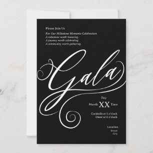 Invitation au gala du jalon