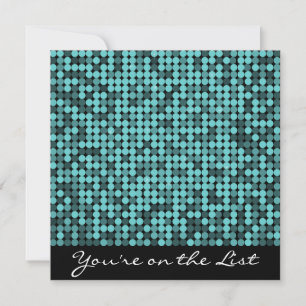 Invitation au glam Turquoise Cool