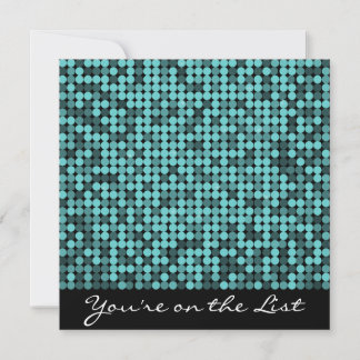 Invitation au glam Turquoise Cool