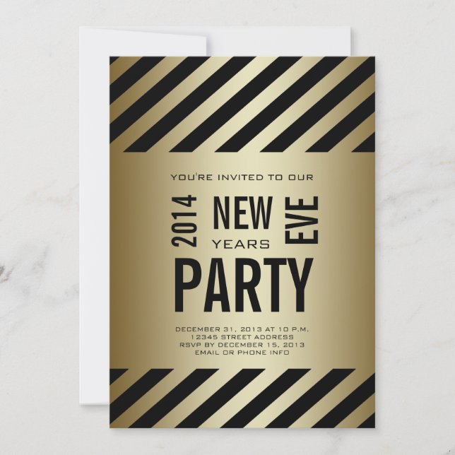 Invitation au Gold Black Modern 2014 à la fête du  (Devant)