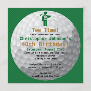 Invitation au Golfball Green Gold Golf