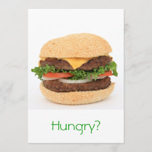 Invitation au hamburger pour un repas