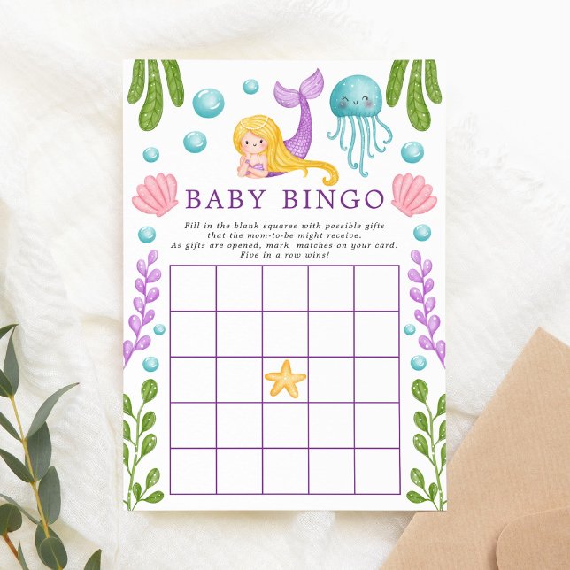 Invitation au jeu de bingo pour Baby Shower sur le (Créateur téléchargé)