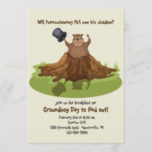 Invitation au Jour de la marmotte de Punxsutawney