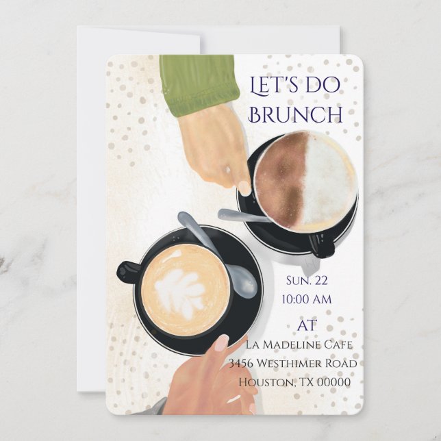 Invitation au Let's Do Brunch Latte 2 (Devant)