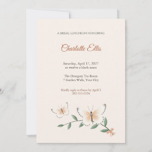 Invitation au Lunch de Mariage du Papillon Mylothr