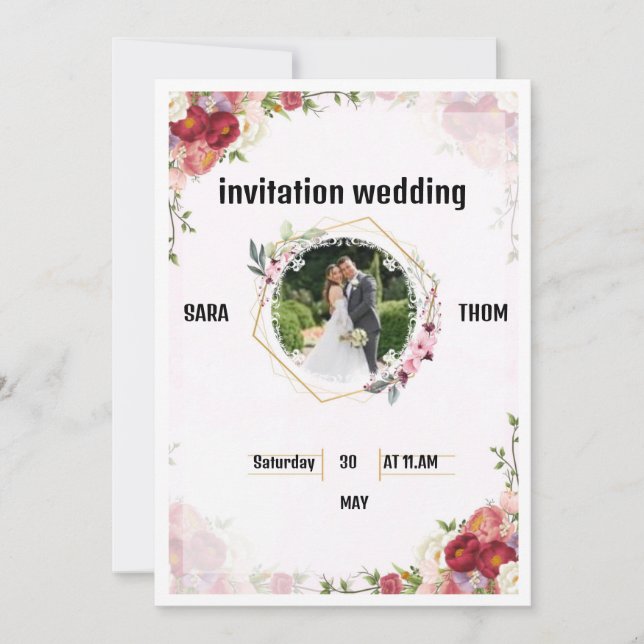 INVITATION AU MARIAGE (Devant)