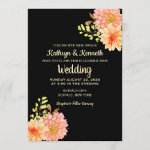 Invitation au Mariage campagnard Dahlia et Daisy S