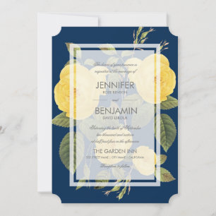 Invitation au mariage dans le jardin des Roses Vin