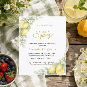 Invitation au mariage de citron, fête d'été sur le