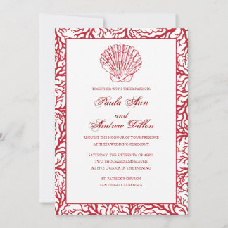 Invitation au mariage de destination