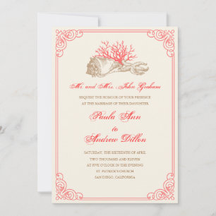 Invitation au mariage de destination