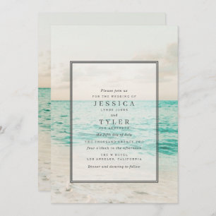 Invitation au mariage de destination de la plage c