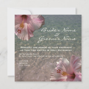 Invitation au mariage de destination de la plage t