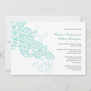 Invitation au mariage de l'élégante florale de Boh