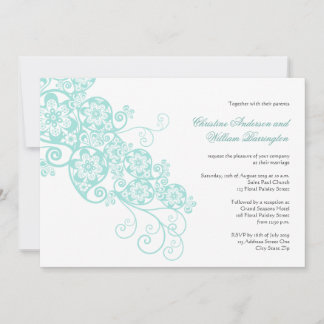 Invitation au mariage de l'élégante florale de Boh