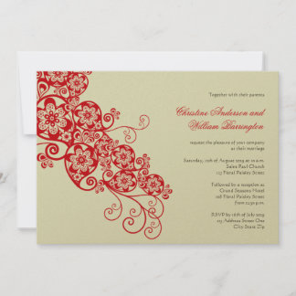 Invitation au mariage de l'élégante florale de Boh