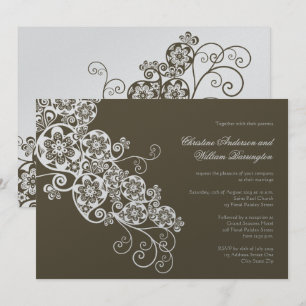 Invitation au mariage de l'élégante florale de Boh