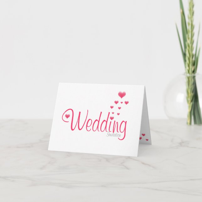 invitation au mariage des coeurs (Devant)