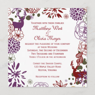 Invitation au mariage d'hiver de Reinder Floral
