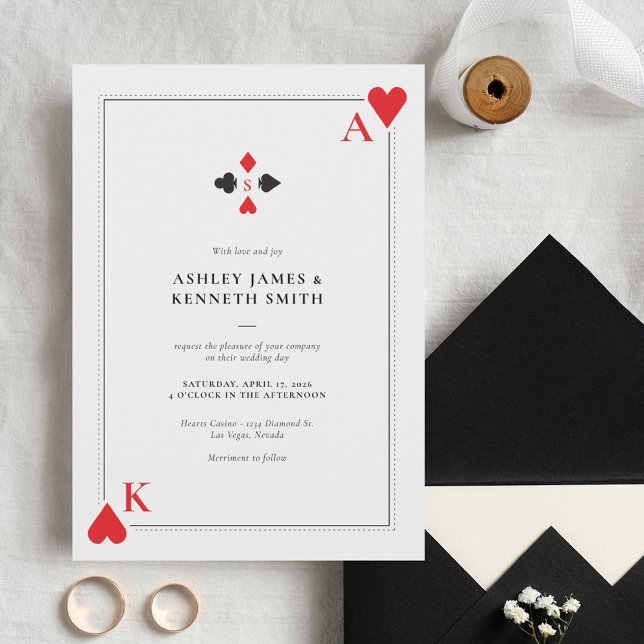 Invitation au mariage du casino (Créateur téléchargé)