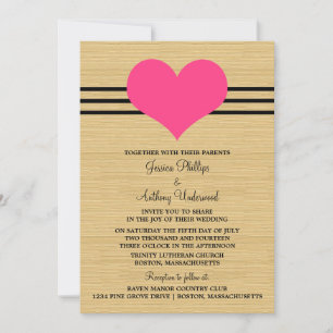 Invitation au mariage du coeur de la moisissure, r