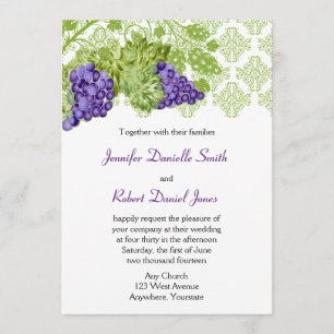 Invitation au mariage du jardin de Grapevine