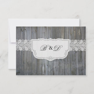 Invitation au mariage élégante à la dentelle de bo