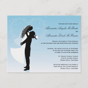 Invitation au mariage officiel de Blue Ombre Silho