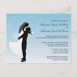 Invitation au mariage officiel de Blue Ombre Silho